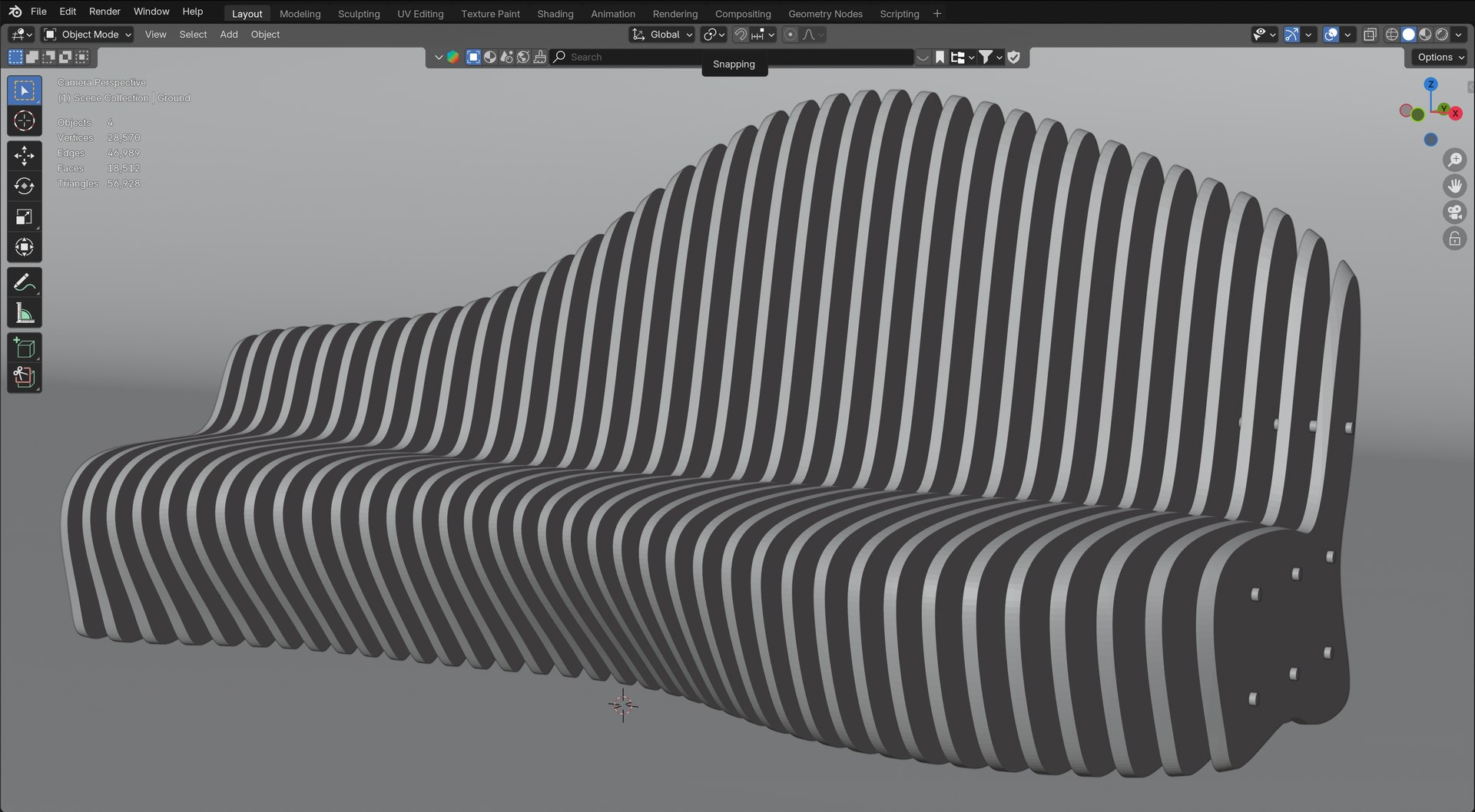 3D Parametric Bench 01 - TurboSquid 2338981
