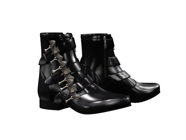 bat buckle boots