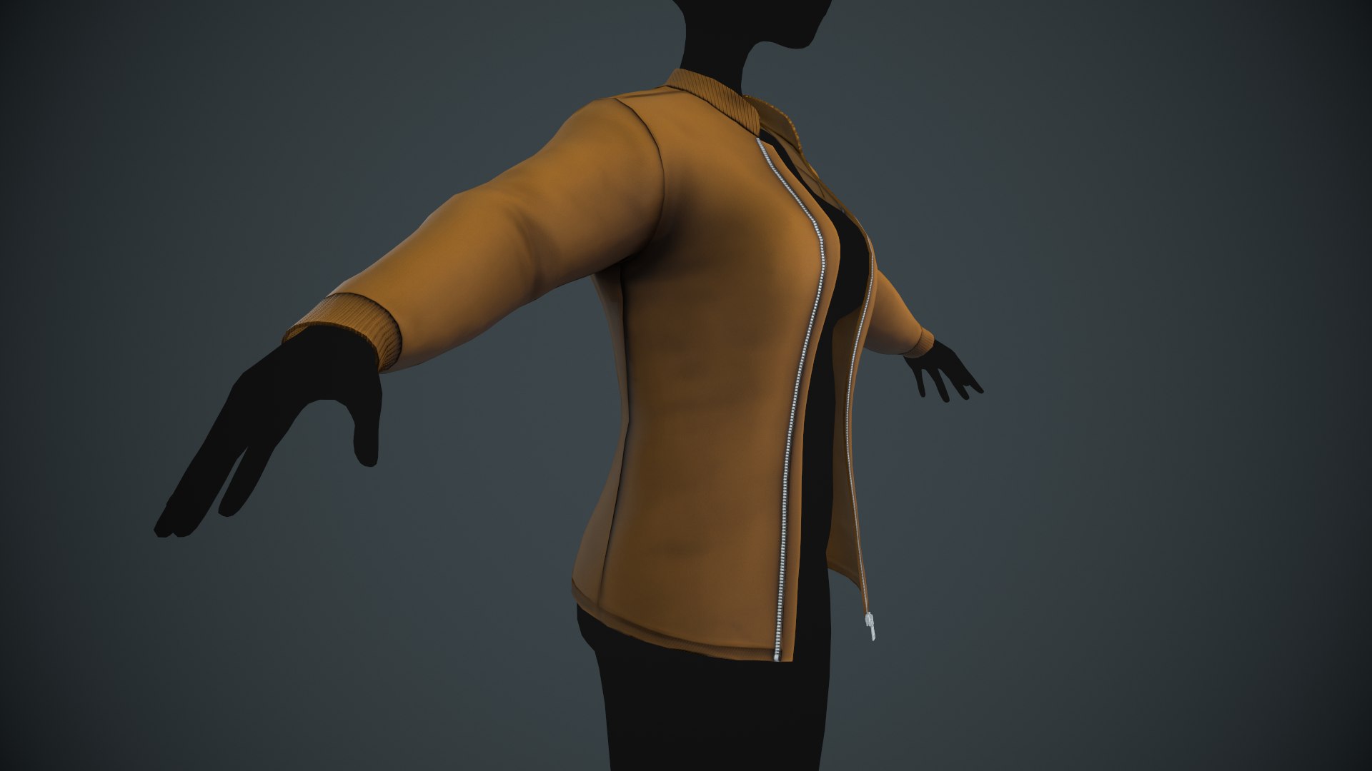Female Brown Jacket Style 1 Model - TurboSquid 1923534