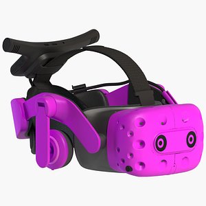 vr helmet emissive 3D model