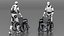 3D model Humanoid Assistant Robot Set Animated Rigged For Maya