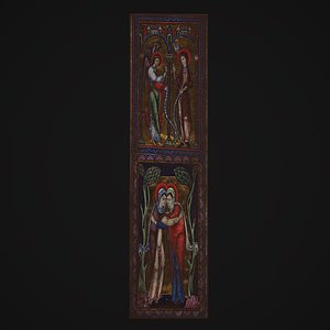Medieval Manuscript 2 Painting 3D