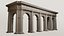 Arco in ordine dorico classico dentellato