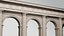 Arco in ordine dorico classico dentellato
