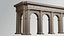 Arco in ordine dorico classico dentellato