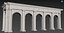 Arco in ordine dorico classico dentellato
