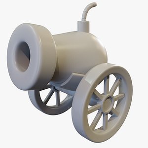 Tabletop Cannon Model 3D model