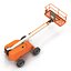 telescopic boom lift generic 3d model