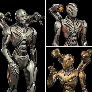 Futuristic Robot Mech 3 in 1