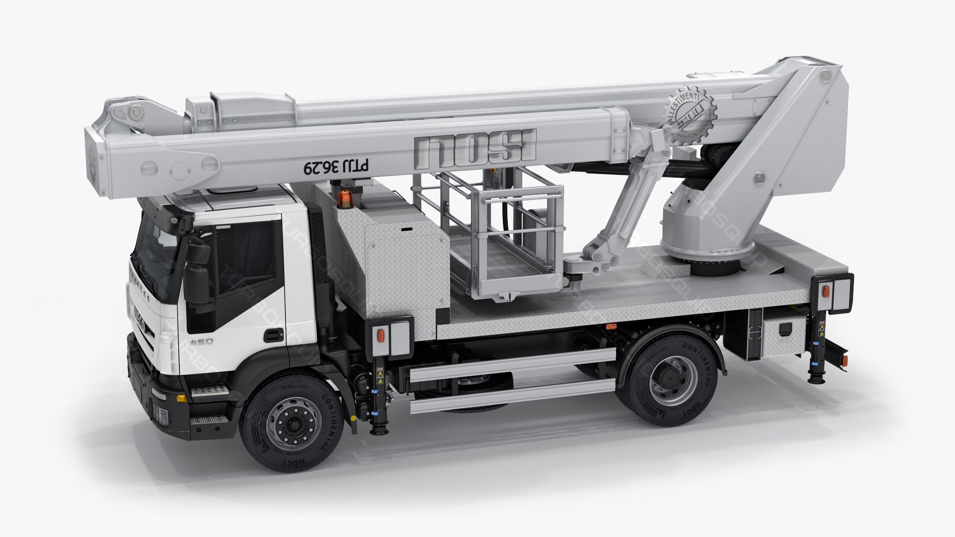 3d model truck aerial platform