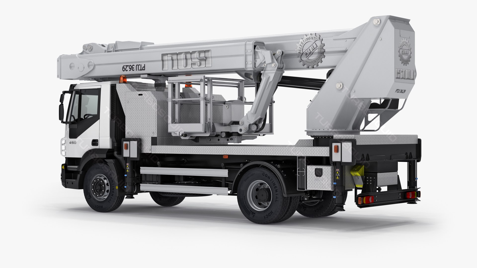 3d model truck aerial platform