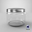 Frasco de vidro com tampa de metal 300 ml