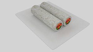cylinder sushi 3D model