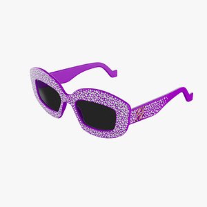 LOEWE Purple Sunglasses