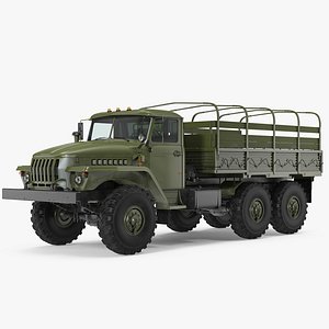 3D ural 4320 truck 6x6