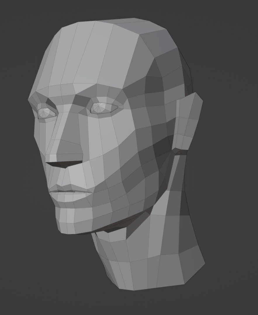 3D Low Poly Head 3DModel - TurboSquid 2086997