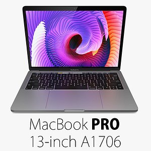3d macbook pro 13 a1706