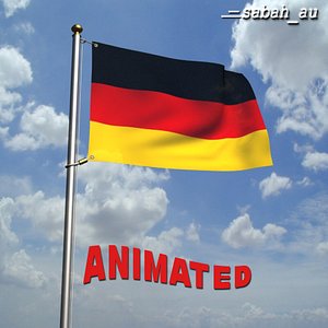 3d model german flag