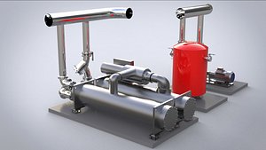 Equipment for pumping units compressors tanks heat exchangers model