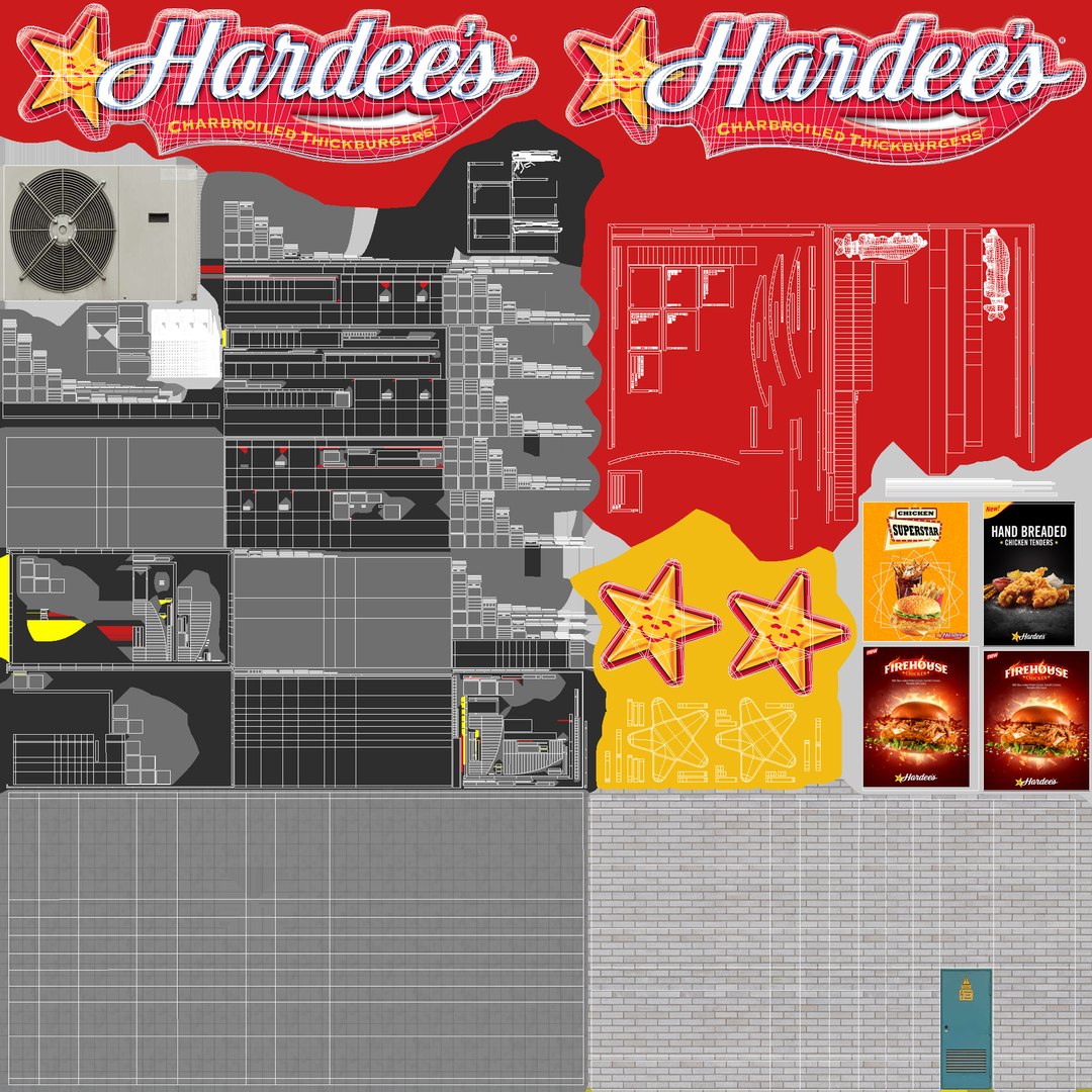 Two Detailed Fast Food Restaurants Buildings 3D model https://p.turbosquid.com/ts-thumb/MG/TDZnko/ED/hardees7/jpg/1673622515/1920x1080/fit_q87/62b2b5416f04b15d74dfd4aecefb67cb2cef94d8/hardees7.jpg