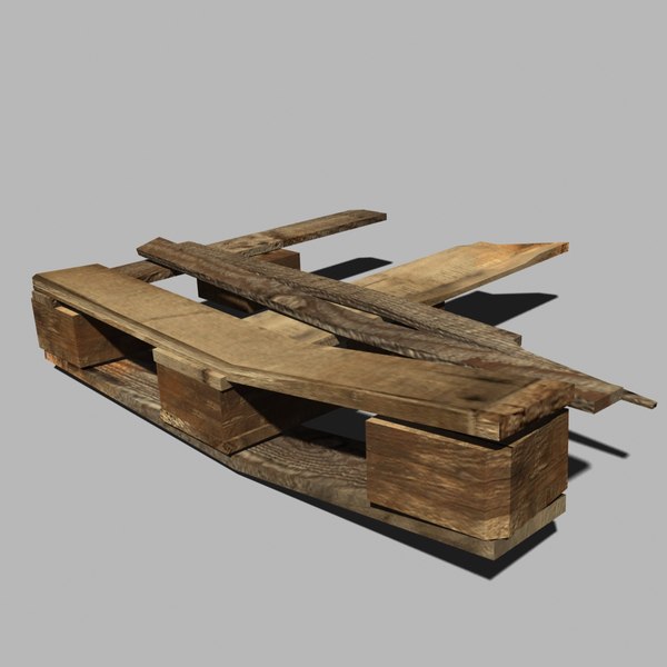 modelo 3d pallet de madera roto03 - TurboSquid 620591