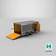 Detailed Cargo Trailer Open 3D