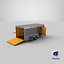 Detailed Cargo Trailer Open 3D