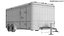 Detailed Cargo Trailer Open 3D