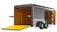 Detailed Cargo Trailer Open 3D