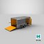 Detailed Cargo Trailer Open 3D