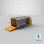 Detailed Cargo Trailer Open 3D