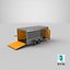 Detailed Cargo Trailer Open 3D