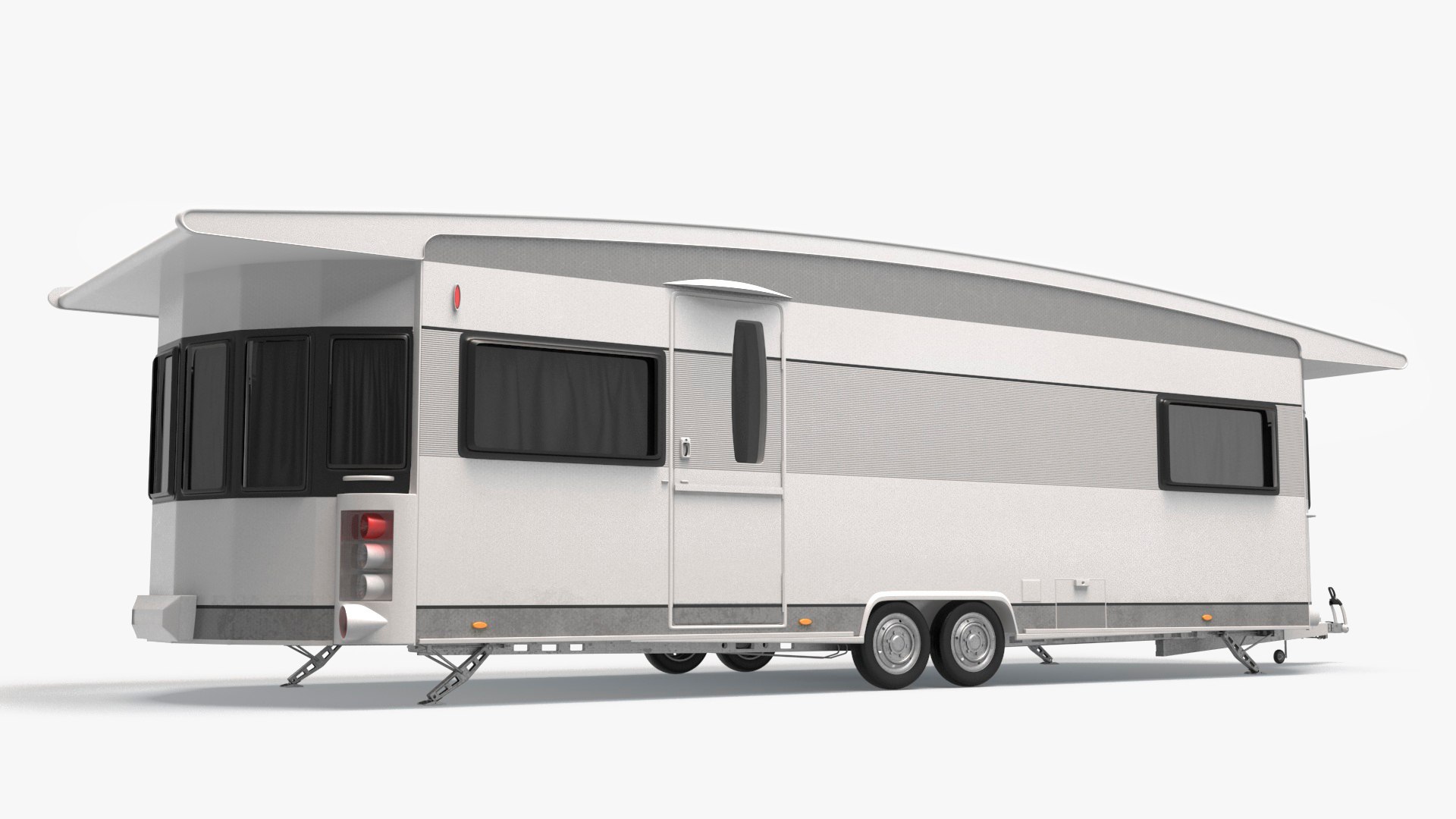 LANDHAUS Hobby Caravan 3D model preview