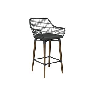 Designform Emerson Graph Stool - Commercial Outdoor Bar Stool