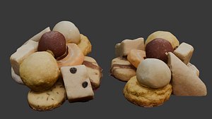 3D Assorted Cookies Sweets 3D Scan