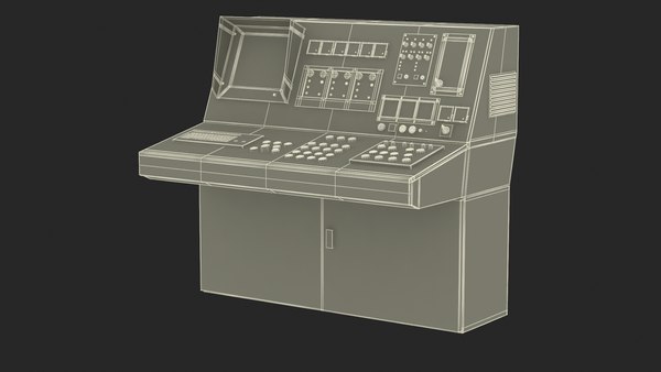 modelo 3d Computadora antigua de fábrica - TurboSquid 2022410