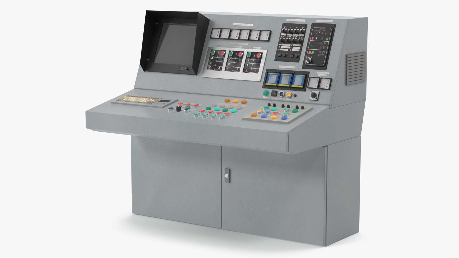 Old Factory Computer 3D model preview