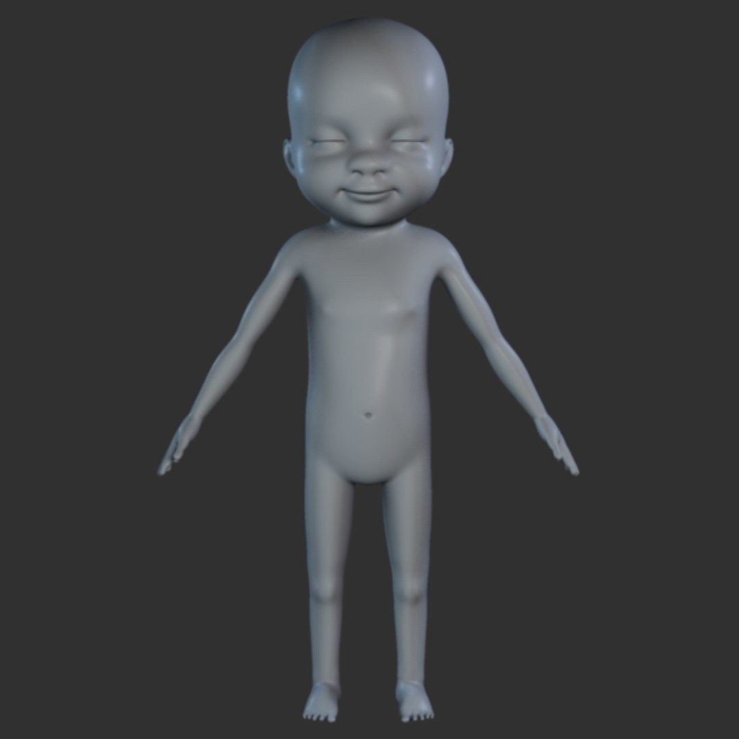 3d Model Fetus Body