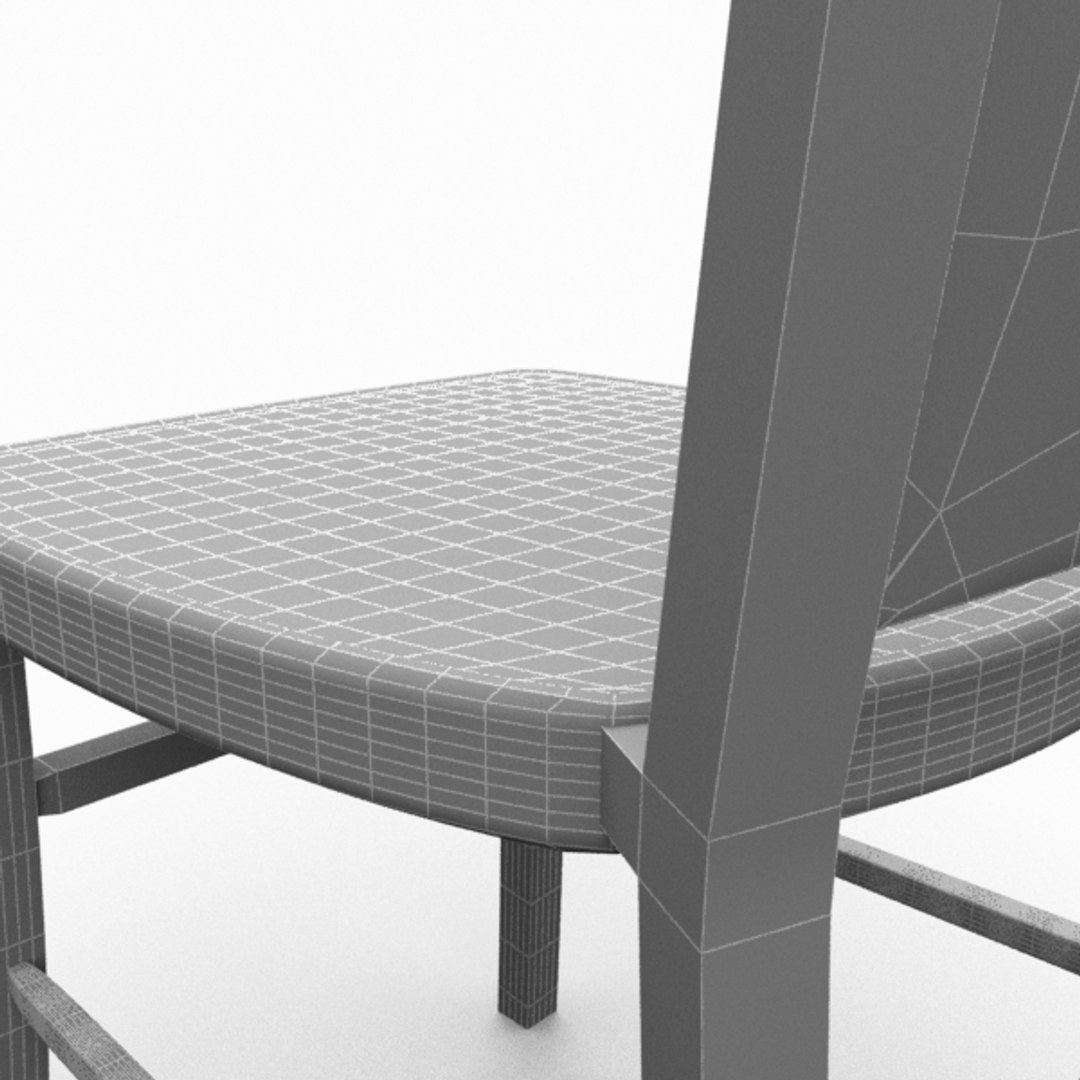 Classic Wooden Chair 3d Obj
