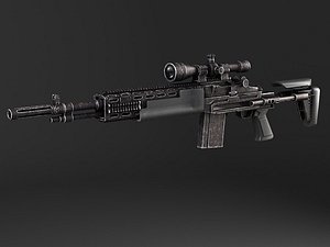 M14 EBR sniper rifle