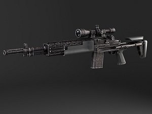 M14 EBR sniper rifle