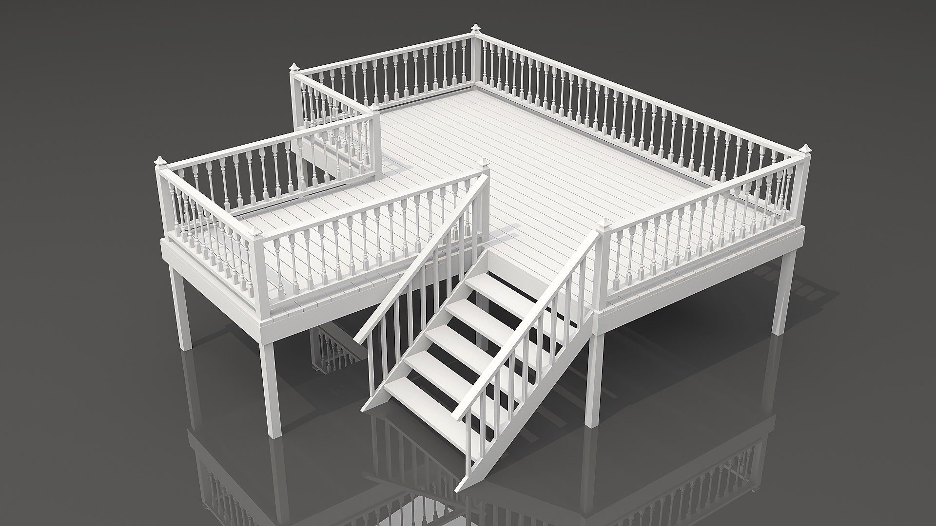 3D Wood Veranda 2 Model - TurboSquid 2136468