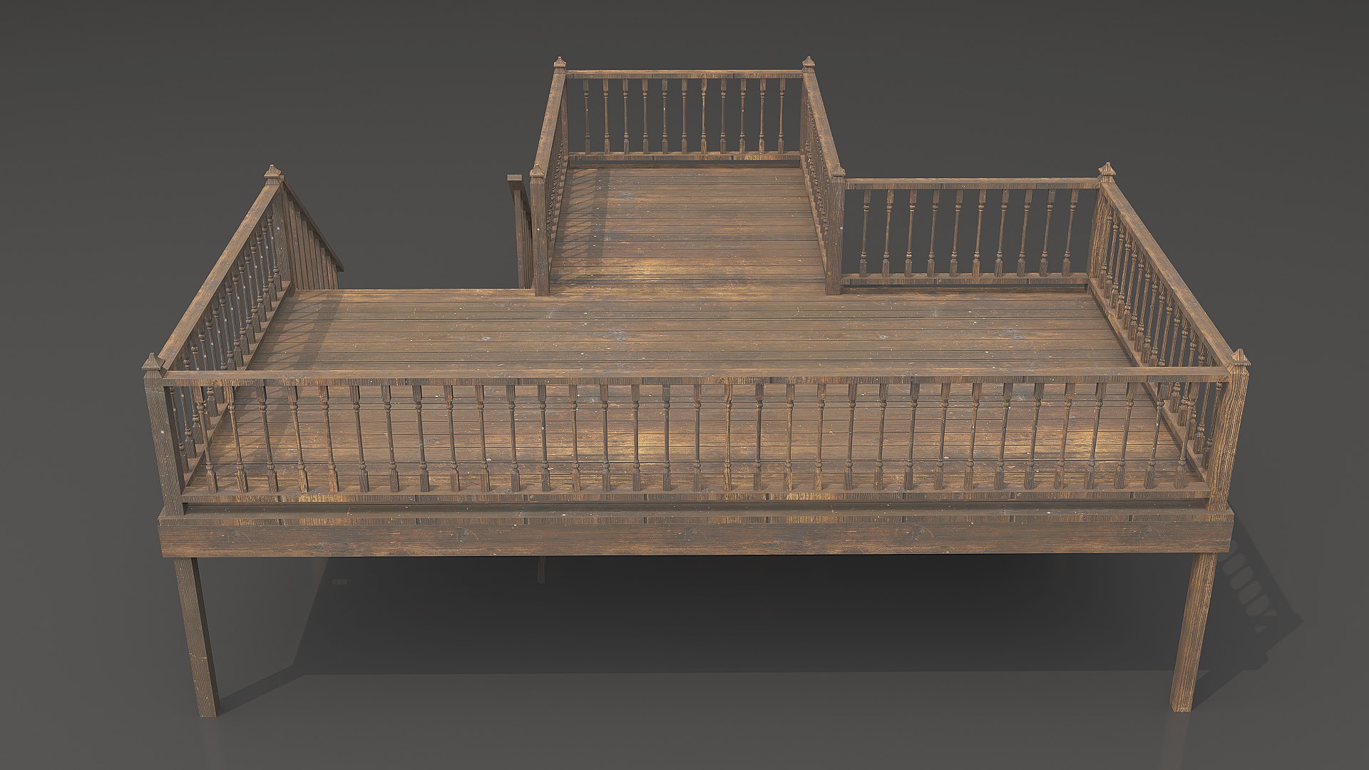 3D Wood Veranda 2 Model - TurboSquid 2136468