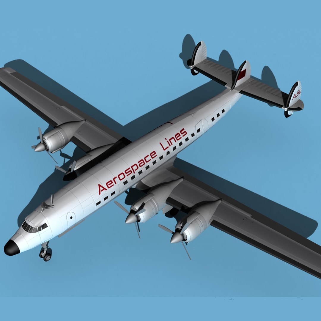 Lockheed L1649 Star Liner Aerospace Lines 3D Model - TurboSquid 1921226