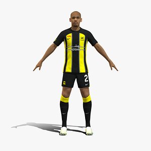 3D model 3D Rigged Fabinho Al-Ittihad 2024