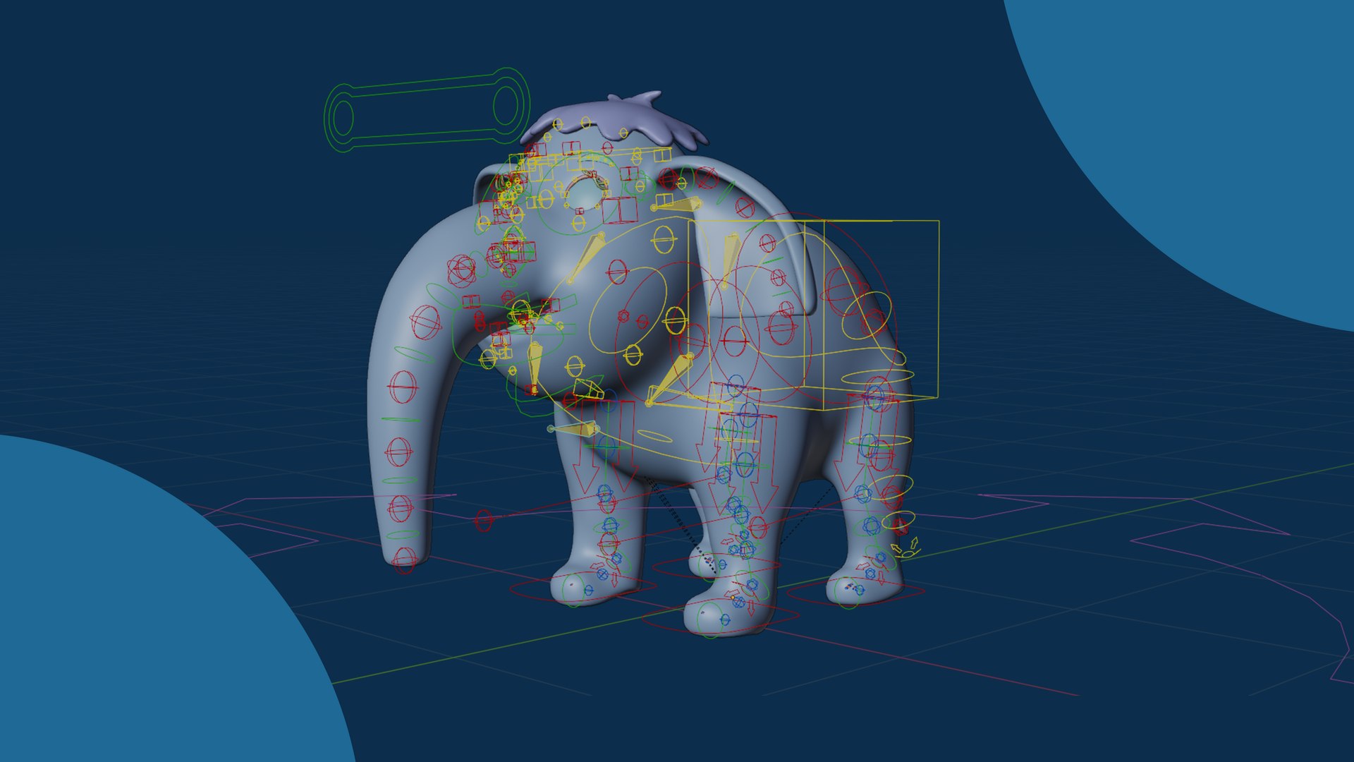 Elephant 3D Cartoon Rigged Model - Blender 3D - TurboSquid 2222099