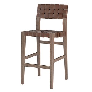 3D model vero leather barstool
