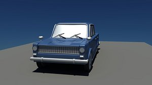Fiat 124 Car 3D Model