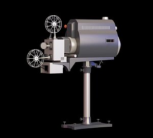 movie projector 3D model