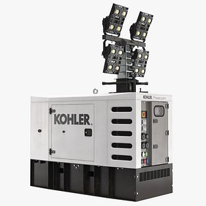 3D kohler generator light mast model